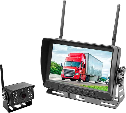 FalconEye Electronics 2nd Generation 200-300Ft Wireless Range Backup Camera for Trucks, Fleets. HD, 7inch LCD (1 Cam System)