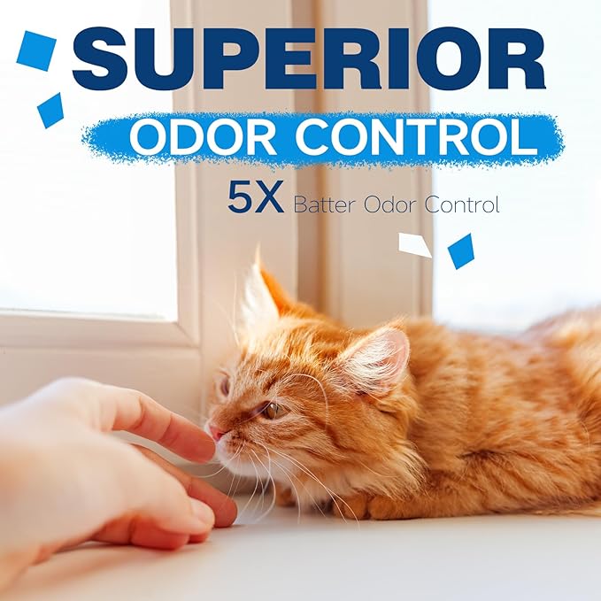 Made4Pets Cat Litter Crystals Kitty Litter Odor Control Crystal Litter Non Clumping No scooping Low Dust, Low Tracking, Lightweight, Dehydrates Waste,– 19.8 lbs (6 x 3.3 lb Packs)