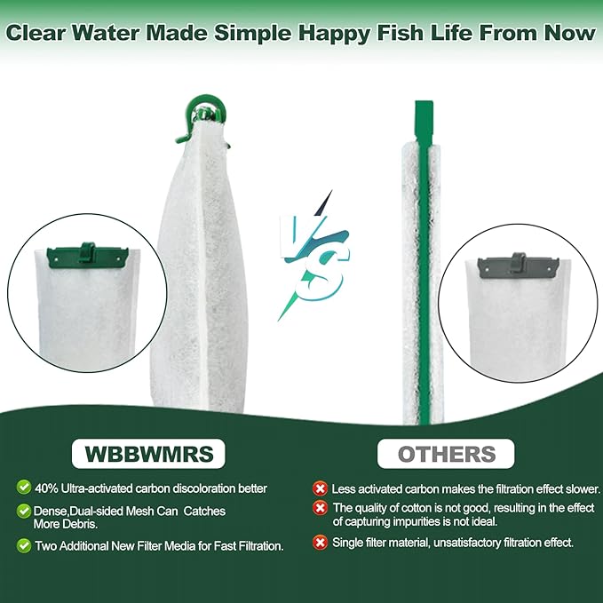 8 Count Medium Filter Cartridges Compatible with Tetra Whisper Bio-Bag Filters Medium Replacement Filter Cartridges for Whisper ReptoFilter and 10i IQ10 PF10 Power Filters -Ready to Use