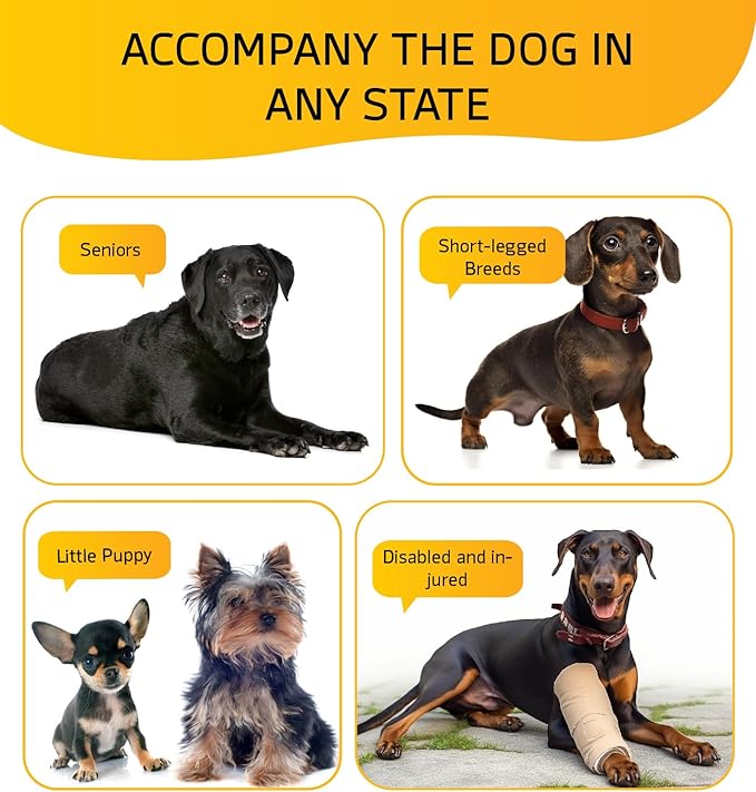 Dog Stairs for High Bed, Dog Steps for Bed Couch Sofa, 35D Foam Extra Wide Pet Steps for Small Dogs and Cats, Pet Stairs with Non-Slip Bottom Grey, 2 Steps