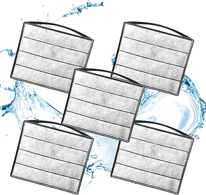 Turtle Tank Filter Aquarium Filter w/Detachable U-V Light for 30-75Gal, Waterfall Flow Adjustable Low Water Level Internal Green Clean Machine Killing Deodorization Saltwater Freshwater Crystal Clear