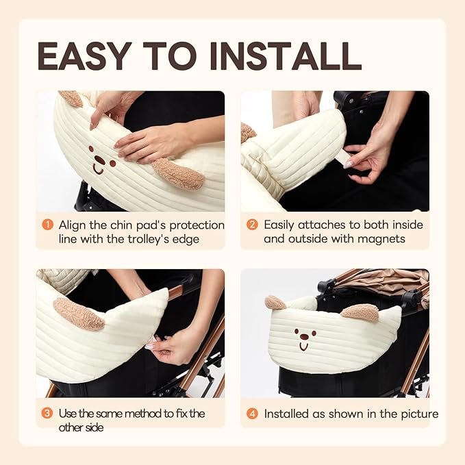 Dog Stroller Cushion & Mat, Pet Stroller Cushion for Dogs & Cats, Ideal Pet Accessories for Comfortable Rides