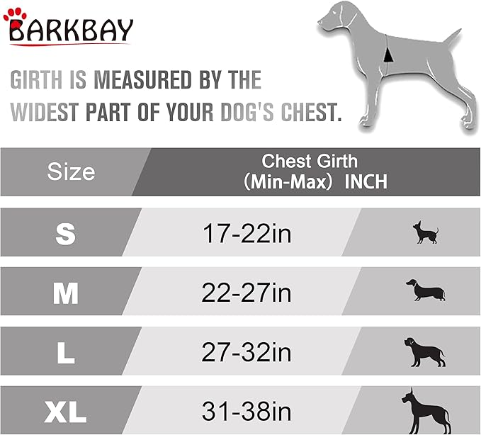 BARKBAY No Pull Dog Harness Front Clip Heavy Duty Reflective Easy Control Handle for Large Dog Walking(Pink,M)