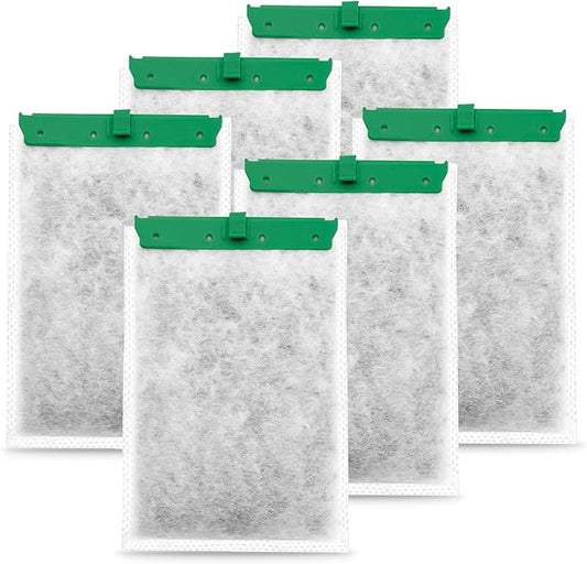 6 Pack Aquarium Filter Cartridge Compatible with Whisper Power Filters,Medium Replacement Filter Cartridges for 10i/PF10/IQ10
