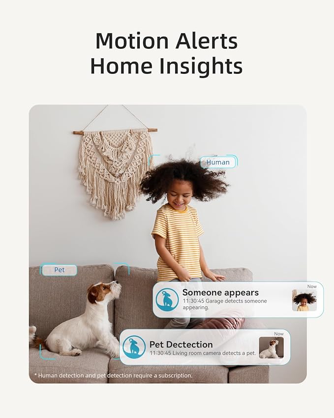 blurams Indoor Security Camera, 5GHz/2.4GHz Dual-Band, 2K PZT Pet Camera with Phone App, 360° Cameras for Home Security, 2-Way Audio, Motion Tracking, Night Vision, Siren, Cloud&SD