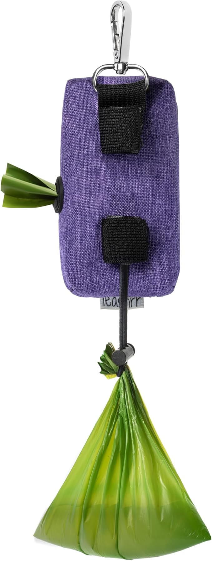 Dog Poop Bag Holder for Leashes - Dog Poop Bag Dispenser and Treat Holder with 2 Waterproof Pouches for Pet Waste Bags and Walking Accessories + 1 Free Roll - Leashrr 2.0 (Pink)