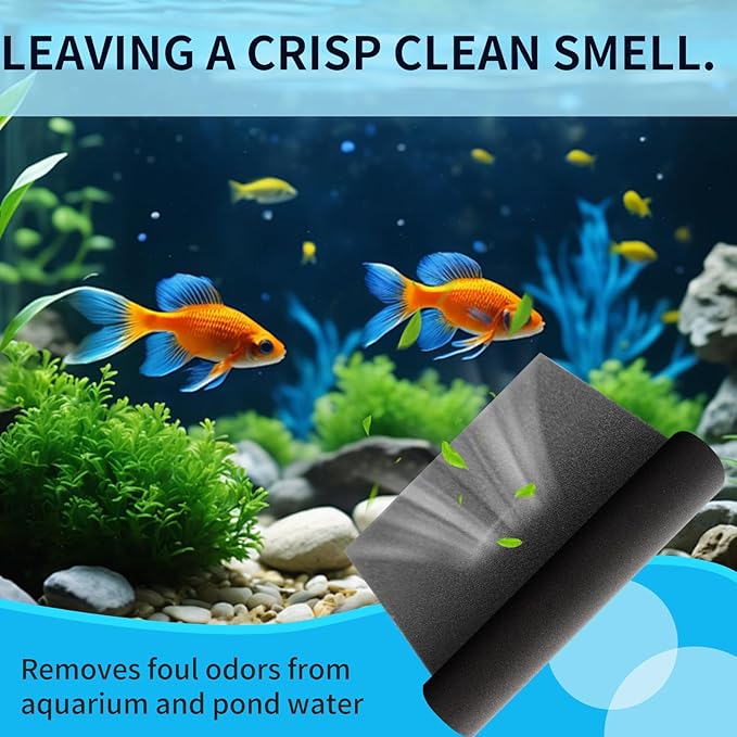 Aquarium Filter Sponge Pad –Bio Filter Media Foam Sponge, Easy Cut to Size Foam for Fish Tank 20"x20"x1" (50PPI)