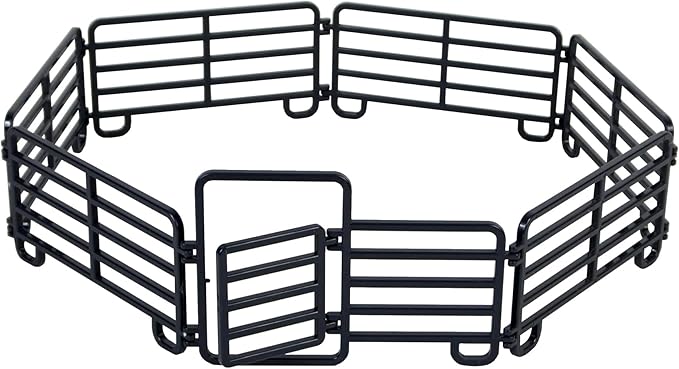 Big Country Toys 7-Piece Corral Fence Panel Set - 1:20 Scale - Farm Toys - Toy Fence Panels