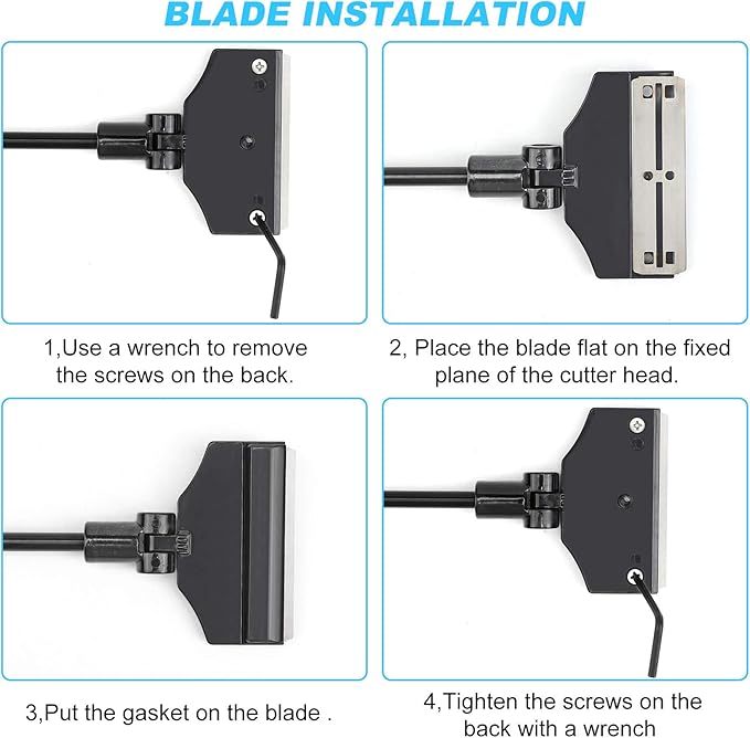 Aquarium Algae Scraper,Aquarium Glass Cleaner,Fish Tank Cleaner, Aquarium Scraper with 10 Blades.