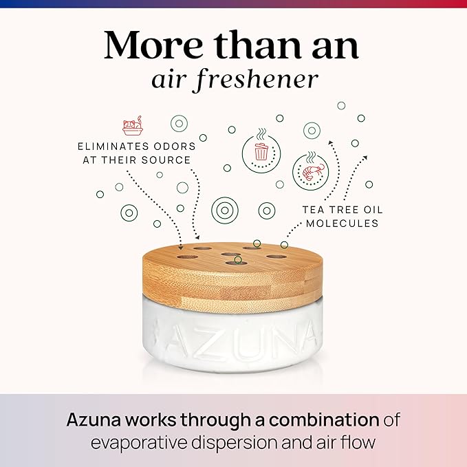 Azuna All-Natural Odor Remover Gel Refill Pouch | Air Purifier with Tea Tree Oil | Plant-Based & Long Lasting | For Pet Odors, Smoke & Strong Odors | Smell of Victory | 24 oz.