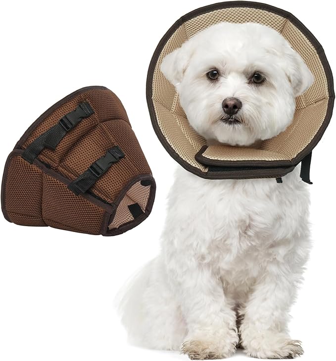 Dog Cone Collar Soft Cone for Medium Dogs After Surgery Adjustable Elizabethan Collar for Dogs to Stop Licking Wounds, Biting Stitches Professional Pet Recovery Cones E-Collar for Dog