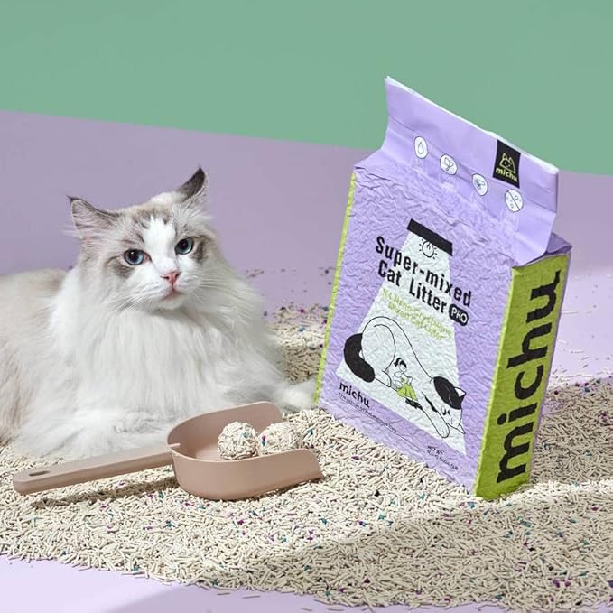 Mixed Tofu Cat Litter, Heavy Duty Flushable Kitty Litter, 5.5Lb/88Oz Original 1 Pack