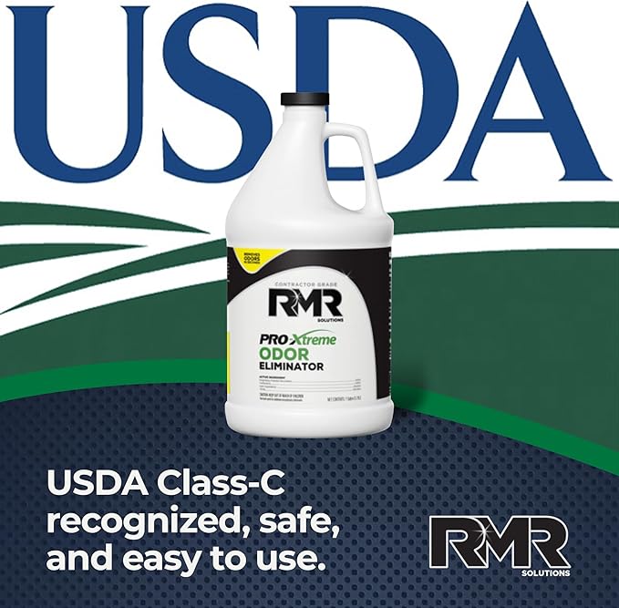 RMR PRO-Xtreme Odor Eliminator, Commercial-Strength Formula, Naturally Destroys Odors, Organic Solution, Tackles The Worst Odors, No Masking or Cover-Up Fragrances, Safe and Easy to Use, 1 Gallon