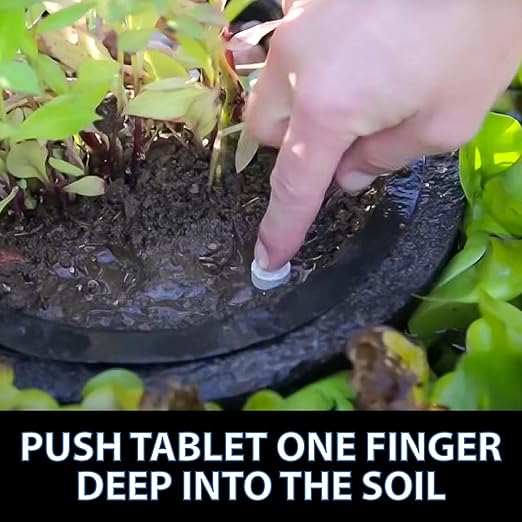 CrystalClear Thrive Aquatic Pond Plant Food, Fish Safe Water Garden Fertilizer, Nutrients Boost Lily & Lotus Flower Bloom & Root Growth, 200 Tablets