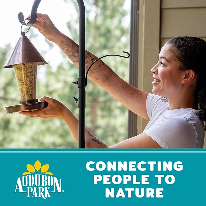 Audubon Park Waste Free Wild Bird Seed –12 lb. No Mess Blend with Sunflower Hearts & Peanut Pieces – Bird Food for Outside Feeders