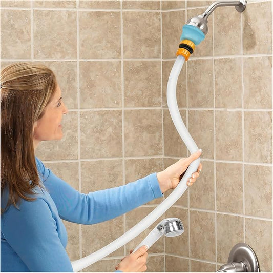 Handheld Shower Head with 6 Ft Hose Slip-On Faucet Attachment for Pet Bathing Kitchen and Utility Sink