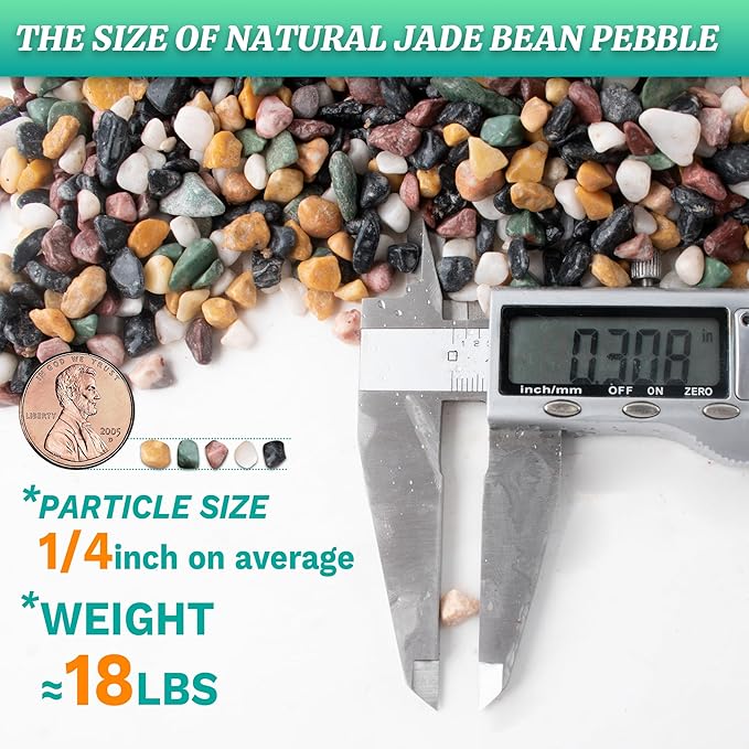 AVALUTION Aquarium Gravel for Plants -18lb Fish Tank Gravel for Succulent Cactus & Bonsai, 1/4Inch Decorative River Rocks Pebbles for Gardening, Flower Pots, Landscaping, Terrarium