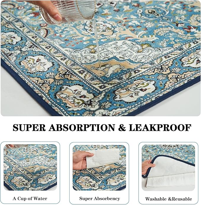 Qeils Washable Pee Pads for Dogs, 4 Pack Reusable Puppy Pads 30"x34" Super Absorbent Leakproof Dog Training Pads, Non-Slip Potty Pads for Crate, Floor, Couch, Whelping Pads Litter Mat Puppy Supplies