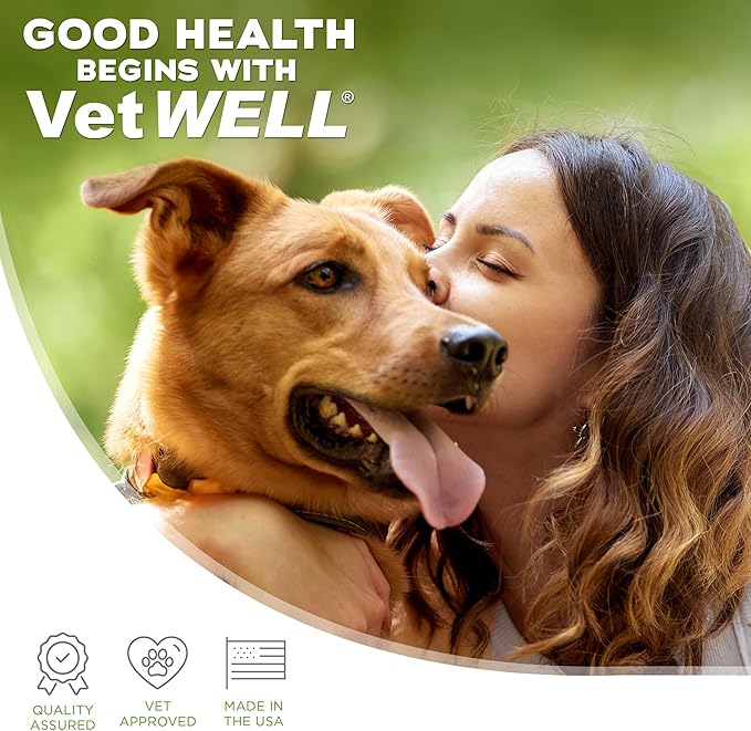 EarWELL by VetWELL Dog Ear Wipes - Otic Cleaning Wipes for Infections and Controlling Ear Odor in Pets - 100 Count