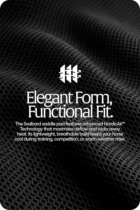 Equinavia Svalbard NordicAir™ Tech All Purpose Saddle Pad | Breathable Micromesh | Contoured Shape