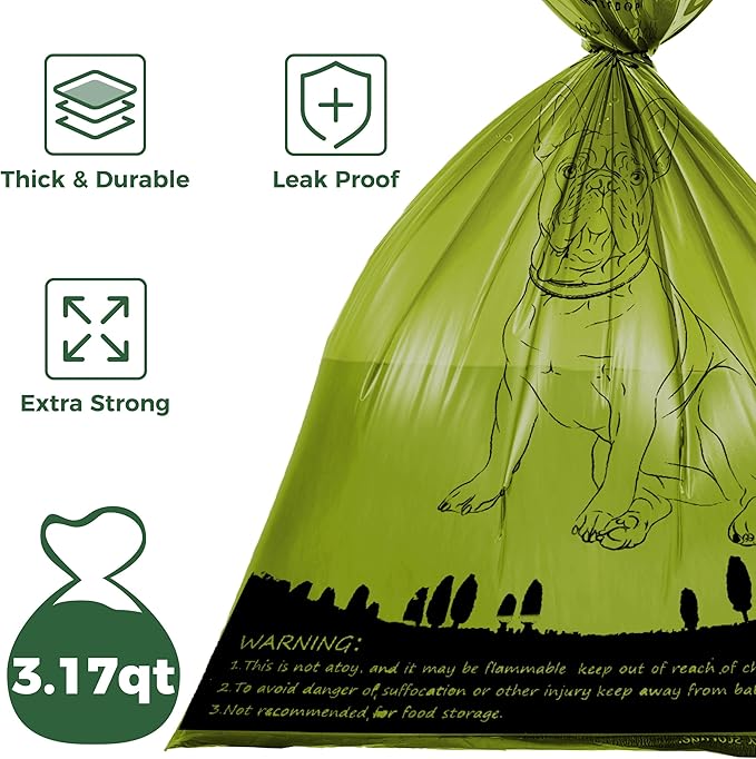 Biodegradable Dog Poop Bags 720 Count 48 Rolls, Leak Proof and Thicken Pet Poop Bag (Scented)