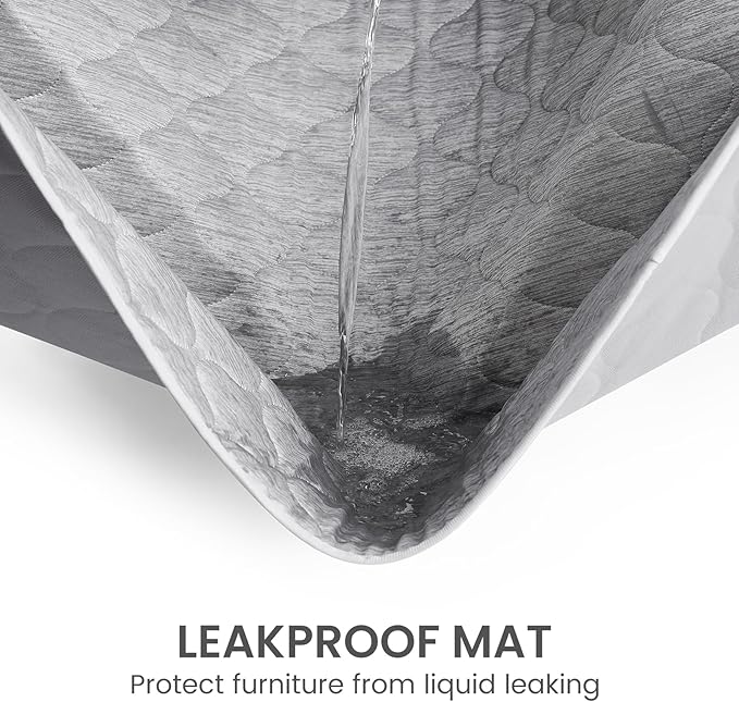 Cozy Bliss Leakproof Cooling Blanket for Medium Dogs – Q-Max>0.4, Durable & Washable Dog Cooling Mat for Hot Weather, Soft Pet Throw & Couch Protector for Dogs & Cats, 30x40 Inch, Heather Silver Grey