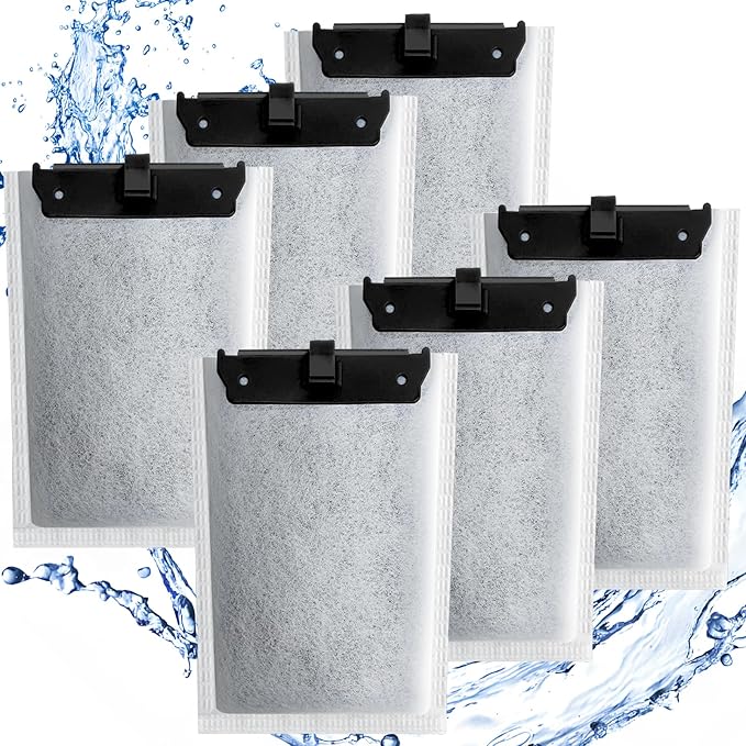 driamor 6 Pack Medium Filter Cartridges Replacement Compatible with Whisper 10i/IQ10/PF10 Aquarium Filter 5-10 Gallons