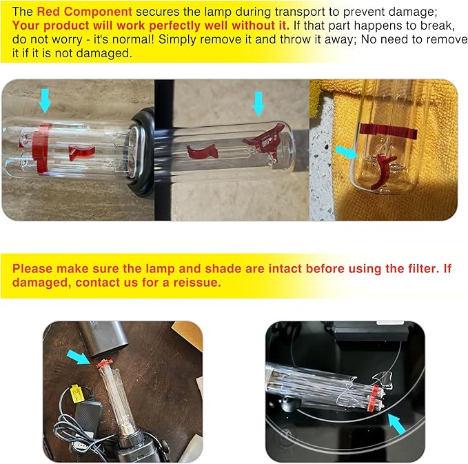 Aquarium U-V Filter for 10-40 gal, 132 GPH Swirl Turbo Design Submersible Internal Turtle Fish Tank Filter w/Timer, Quiet Power Pump Air Supply Green Clean Machine Saltwater Freshwater Green Killing
