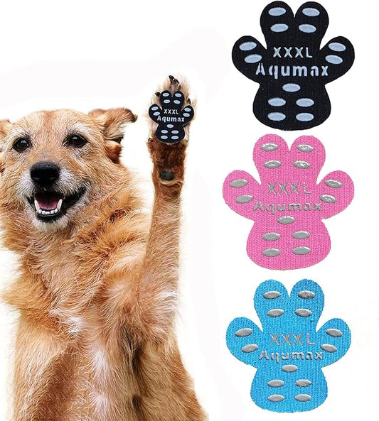 Dog Paw Protector Anti-Slip Pads,Toe Grips for Senior Dogs,Paw Grips Traction Pads for Slippery Hardwood Floors,Essentials for Senior Dogs,12 Sets (48 pcs) XXXL Multicolor
