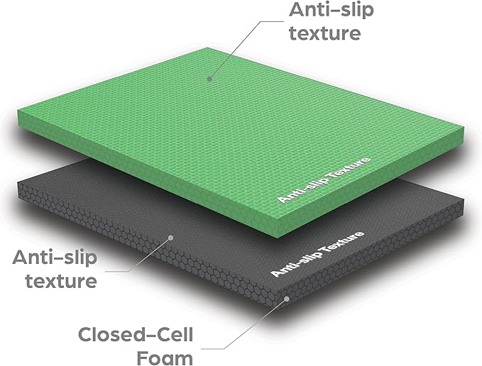 Norsk Reversible Kids Puzzle Play Mats - EVA Interlocking Foam Tiles (Multicolor/Black 4 Tiles - 16 sq. Ft. 1/2" Thick)