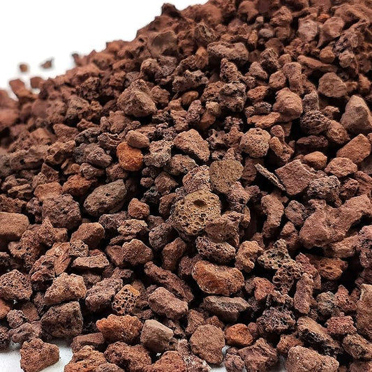 5 lbs Red Lava Rocks for Plants,1/4 Inch Crush Volcanic Rock Gravel Potting Mix for Succulent Cactus Bonsai Aquarium Fire Pits and Garden Landscaping