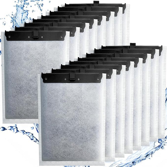 driamor 16 Pack Large Filter Cartridges Compatible with Whisper Filters 20i/40i IQ20/30/45/60 PF20/30/40/60, Aquarium Filter Cartridge Replacement Assembled Compatible with ReptoFilter
