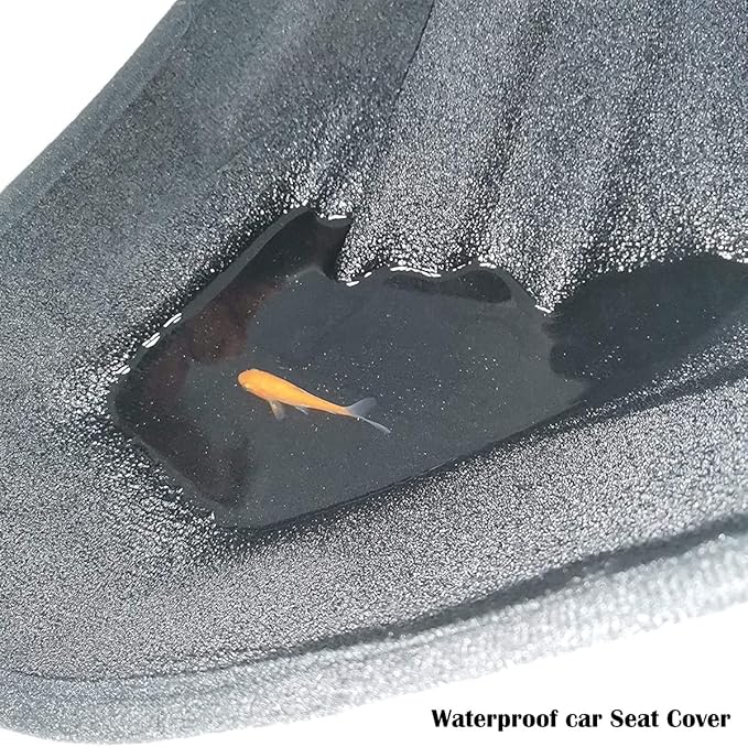 Car Seat Cover Protector Front Seats,for Gym Workout,Running,Swimming,Beach and Hiking,Waterproof Sweat Towel Bucket Seat Covers for Cars SUV Trucks (Grey, 2Pcs)