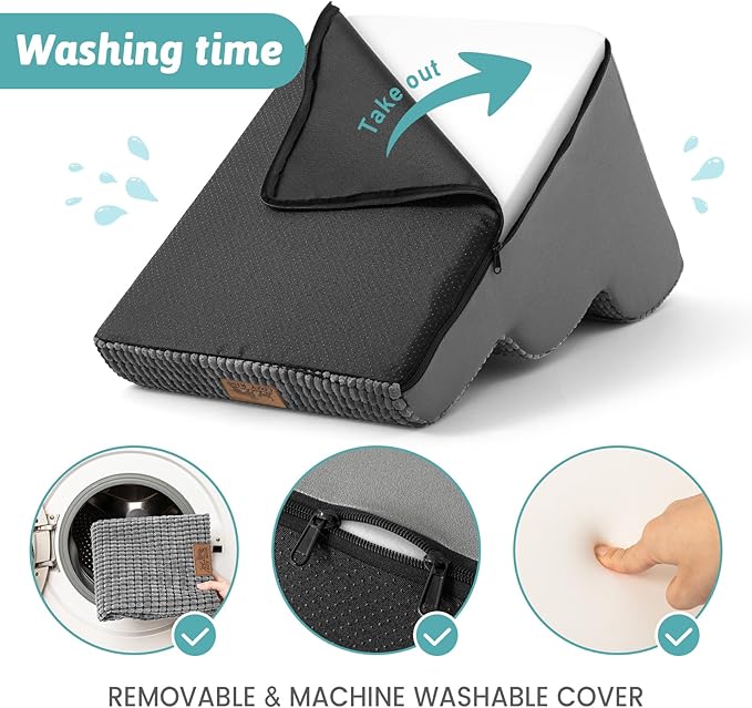 Dog Stairs for Small Dogs 19.7" H, Curved Dog Step for Puppy, Older or Cat, Medium Pet Ramp for Sofa, Couch or Bed, Ladder with High Density Foam, 15.7x28.3x19.7 inch, 4 Step, Light Grey