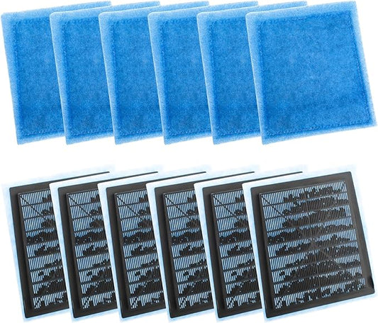 ANTOBLE 12 Pack Rite-Size C Filter Cartridges Fish Tank Aquarium Filters Compatible with Marineland Penguin 200 350 PRO 275 375 Bio-Wheel Power Filters