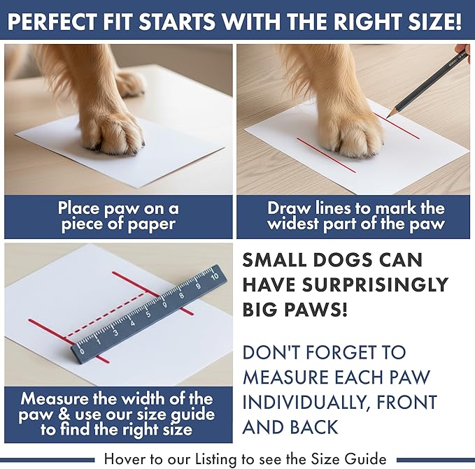 Spark Paws Dog Shoes, Waterproof Dog Boots for Medium to Large Dogs, Non Slip, Breathable Dog Booties and Paw Protectors - 4PCS Doggie Hiking Boots with Reflective Straps, Gray Camo, Size 5