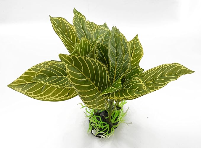 CNZ® Aquarium Fish Tank Green Lifelike Underwater Plastic Plant Aquatic Water Grass Decor (10-inch (W) x 8-inch (H))