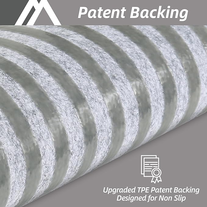 COSY HOMEER Edging Stair Treads Non-Slip Carpet Mat 28inX9in Indoor Stair Runners for Wooden Steps, Edging Stair Rugs for Kids and Dogs, 100% Polyester TPE Backing (4pc, Black)