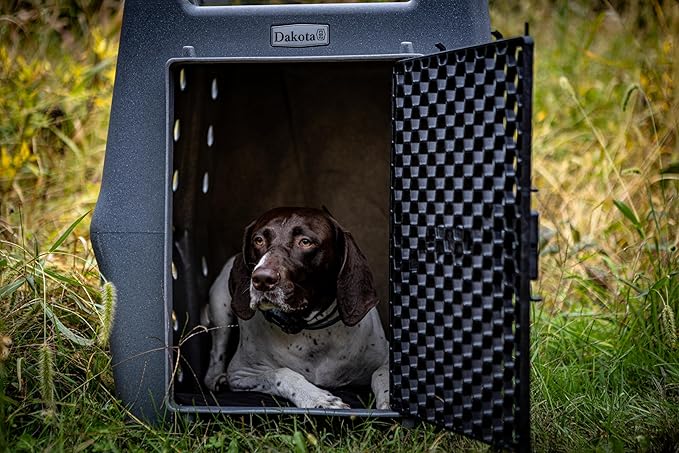 Dakota 283 Crate - Canine Rough and Tough Economy Kennel (Dark Granite, Intermediate)