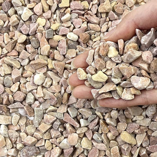 5lbs Natural Pea Gravel Pebbles, 3/8 Inch Decorative Succulent Rocks Pebbles for Indoor Plants. River Rocks for Vase and Outdoor Garden Landscaping Rocks
