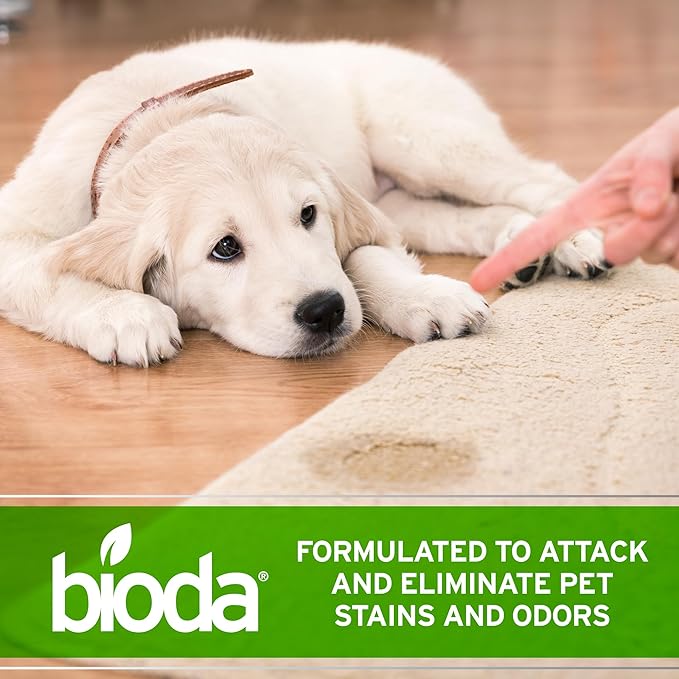 Bioda Pet Stain and Odor Eliminator | Pet Urine Enzyme Cleaner | Stain Remover | Urine Odor Eliminator | Carpet & Couch Cleaner | Made in USA | 1 Gallon