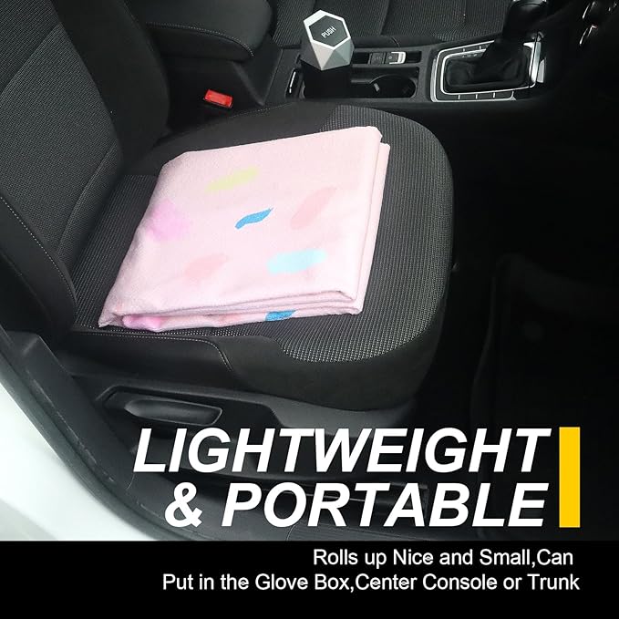 Back Seat Cover for Car Trucks Van SUV,Waterproof Rear Bench Towel Seat Covers for Dogs and Kids,Automotive Backseat Protector (Pink Marbling)