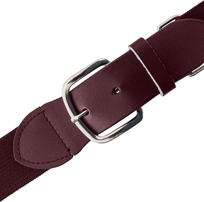 Champion Sports Baseball/Softball Uniform Belt, Comfort Stretch Fit Durable Syntex Tab - Youth & Adult Sizes, Multiple Colors