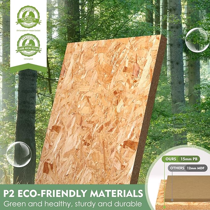 Large/Tall Litter Box Enclosure, Modern Wooden Litter Box Furniture for XL Litterbox with Open Shelf as Sideboard Cabinet (White)