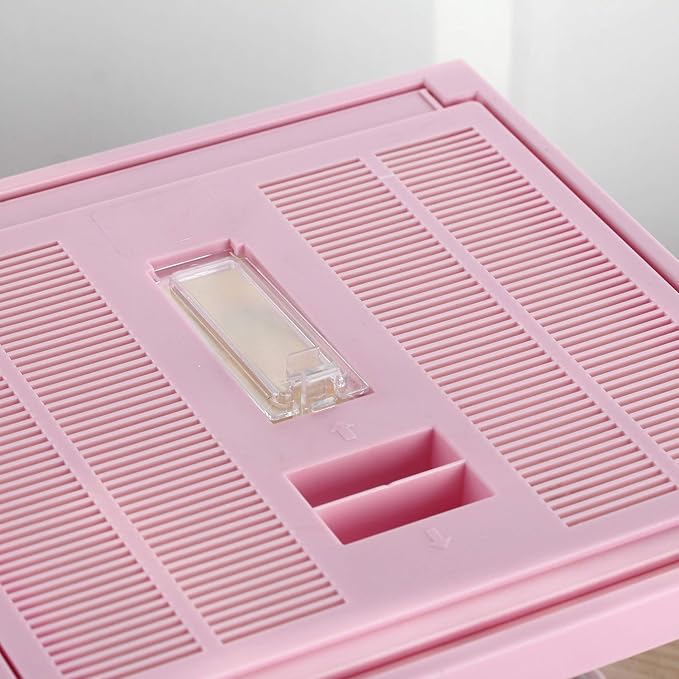 crapelles Reptile Tank Color Pink Spider Terrarium Container Tarantula Box Cage Gecko Habitat Insect Enclosure Frog Carrier Tortoise Snail Container Fish Bowl Hermit Crab House Cricket Breeding Box