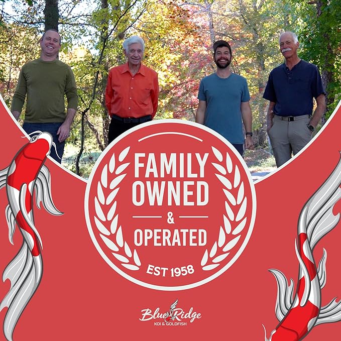 Blue Ridge Koi Fish Food 14lb - Koi Food 3/16” Platinum Pro Formula Goldfish Food, Premium Fish Food for Ponds, Ponds Fish Food, Floating Pond Pellet