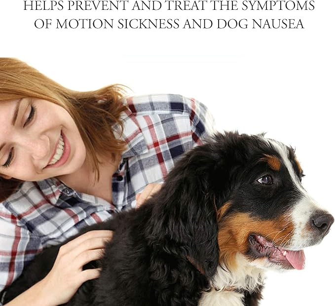Anti-Motion Sickness and Nausea Relief for Small Breed Dogs, Relief for Disorientation and Dizziness, 10 Tablets