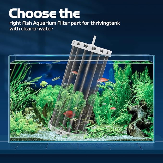 Biowheel Aquarium Filters Compatible with Penguin PRBW2350B 200 350 Fish Tank, Assembly Hang On Filters Cartridge Replacement Part for Bio-Wheel 200B 350B, 4 Pack