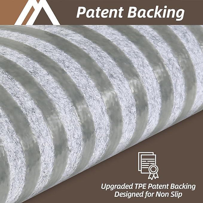 COSY HOMEER Stair Treads for Wooden Steps 9"x28" Washable Indoor Carpet Stair Treads Non Slip Soft Polyester Stair Carpet Tread Reusable Stair Runner Rugs for Kids, Elders,Pets,Light Brown,7pcs