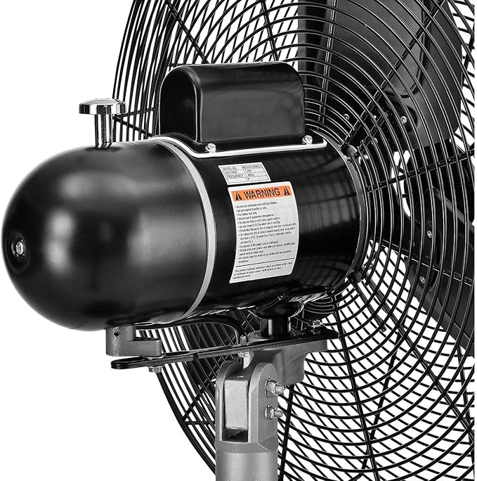 Continental Dynamics CD Premium 24" Oscillating Wall Mount Fan, TEFC Motor, 9,400 CFM, 1/2 HP